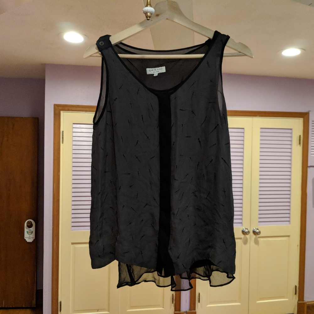 Rag & Bone Dagger Print Tank